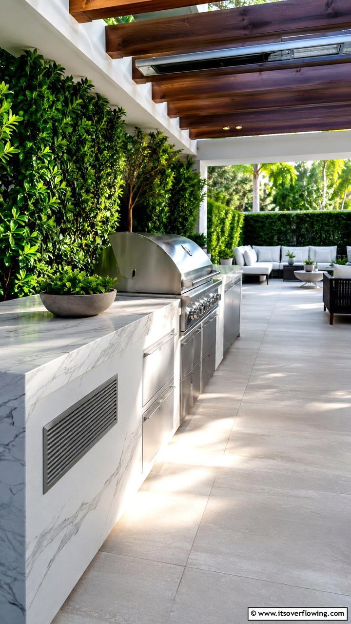 Hidden Ventilation Systems - 30 BBQ Island Ideas for Ultimate Outdoor Entertaining