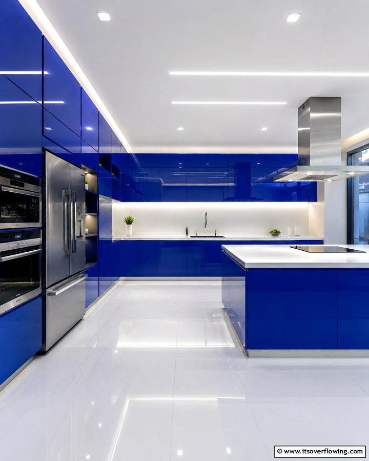 High Gloss Finishes for Contemporary Appeal - 25 Painting Kitchen Cabinet Ideas for a Fresh Look
