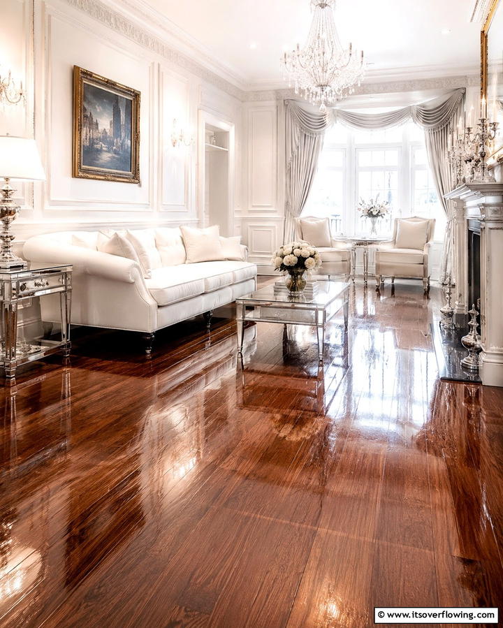 High Gloss Wood Floors - 30 Modern Wood Floor Design Ideas for Stylish Homes