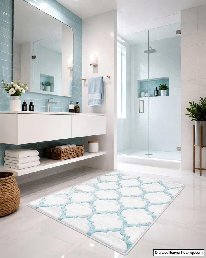 High Performance Anti Microbial Rug - 30 Bathroom Rug Ideas for Softness and Style Underfoot
