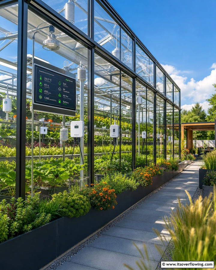 High Tech Sensor Greenhouse - 21 Greenhouse Ideas to Nurture Plants Year-Round