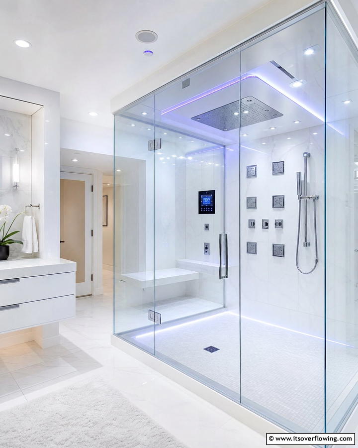 High Tech Showers - 21 Modern Bathroom Ideas for a Luxurious Spa Experience