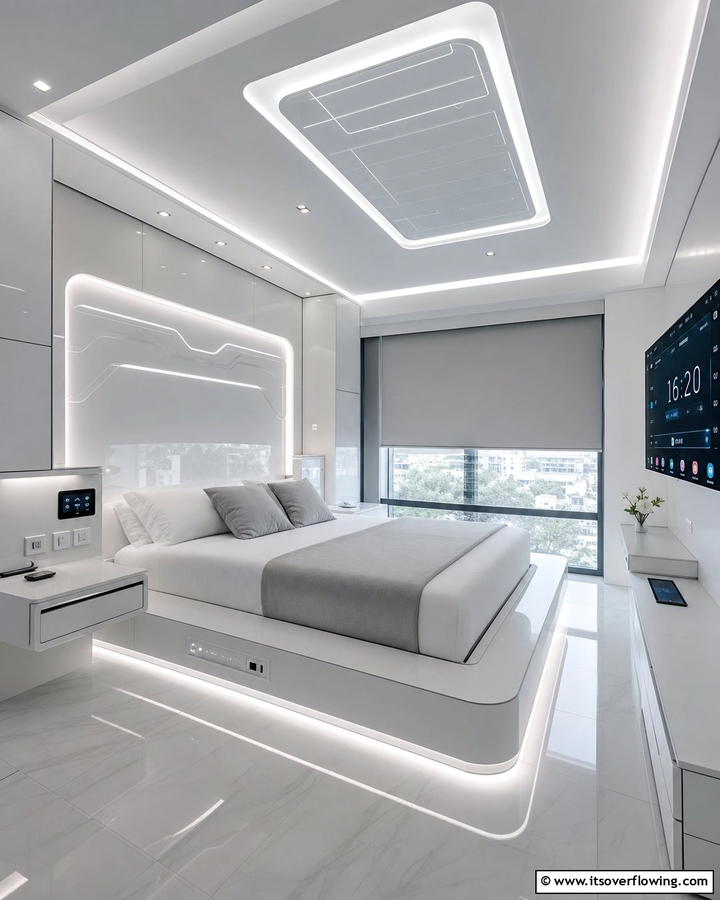 High Tech Smart Bedroom - 21 Modern Bedroom Interior Design Ideas for Elegant Spaces