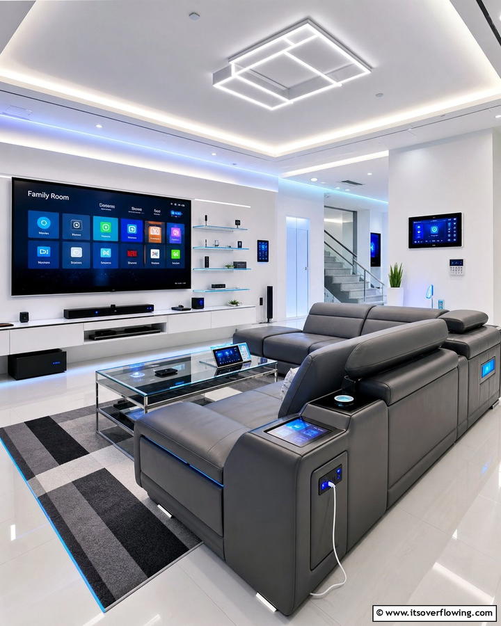 High Tech Smart Sofa - 21 Living Room Couch Ideas for Comfortable Entertaining