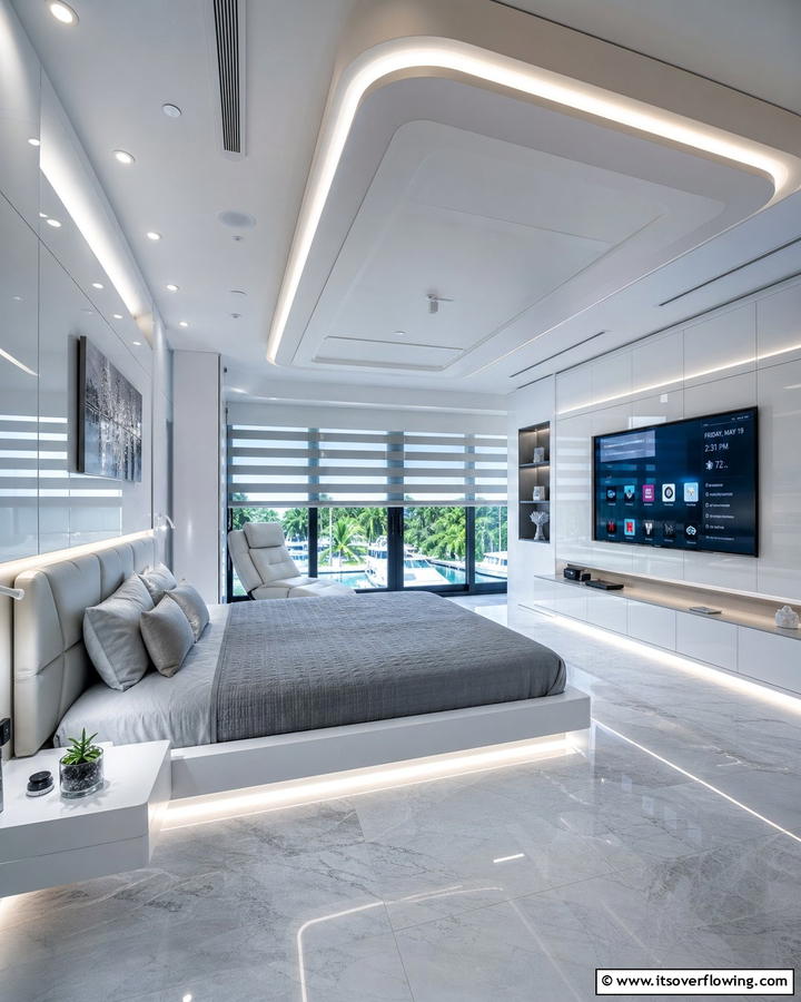 High Tech Smart Suite - 21 Master Bedroom Ideas for Luxurious and Relaxing Retreats