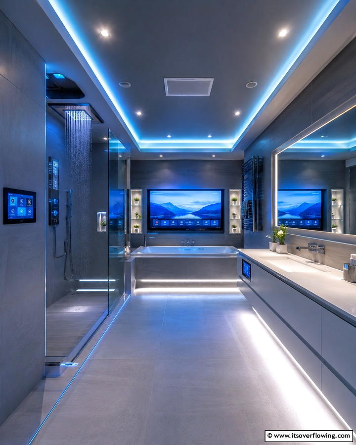 High Tech Spa Innovations - 30 Romantic Bathroom Ideas for a Luxurious Spa Retreat