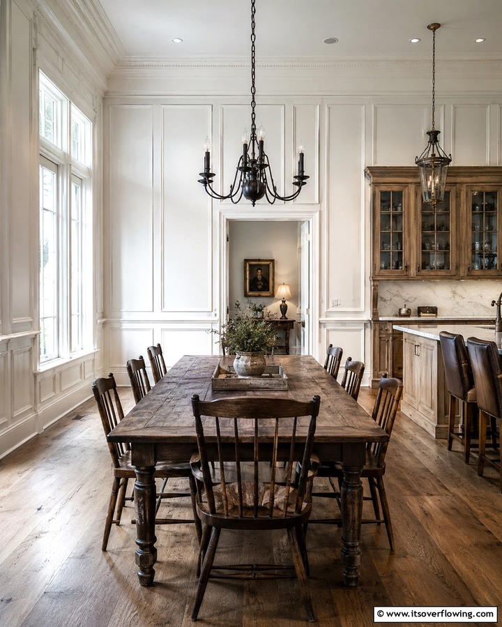 High Wainscoting for Drama - 25 Kitchen Wainscoting Ideas for a Chic Upgrade
