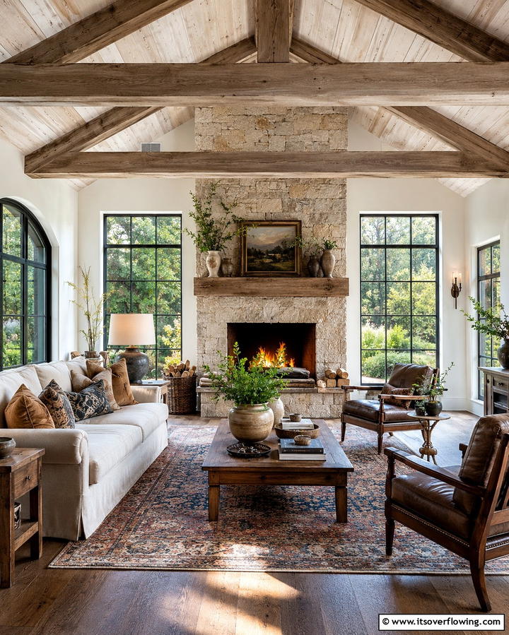 Highlight Architectural Features - 25 Simple Living Room Ideas for a Cozy and Inviting Space