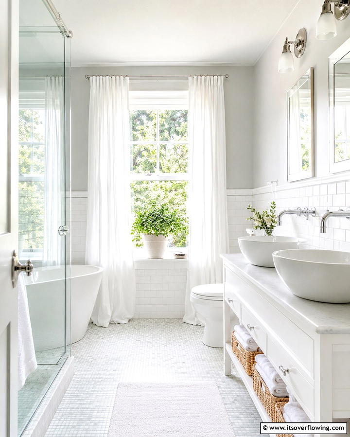 Highlight Natural Light - 25 Bathroom Staging Ideas to Sell Your Home Faster