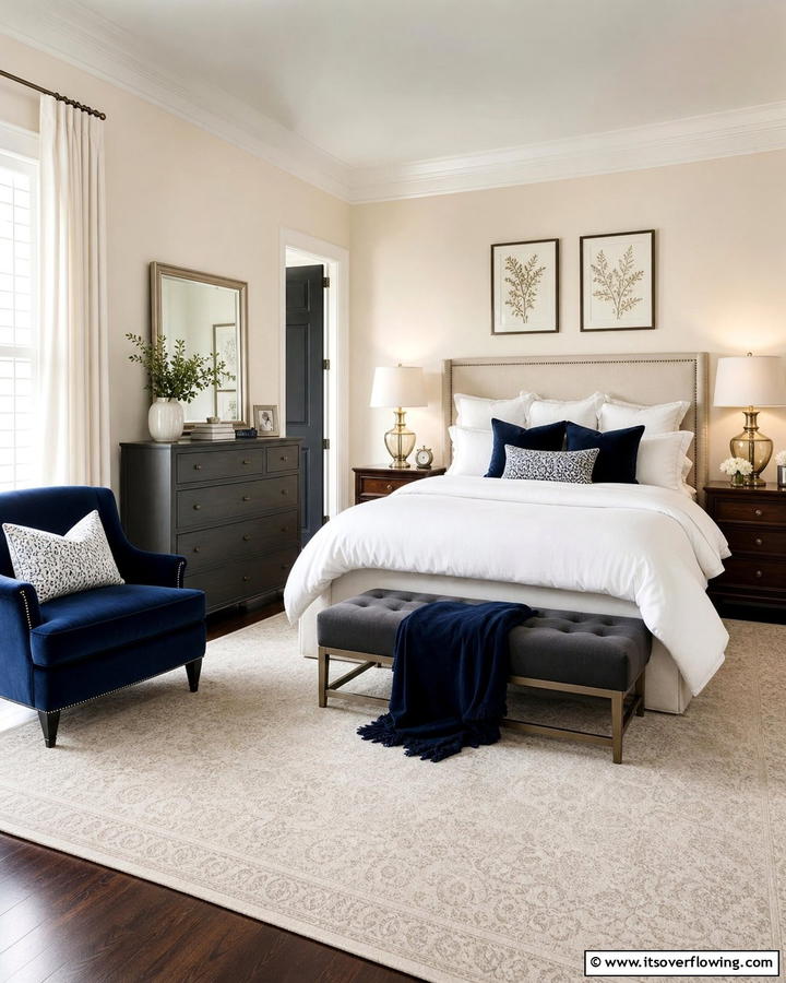 Highlighting Magnolia with Accent Furniture - 20 Magnolia Bedroom Ideas for a Serene Retreat