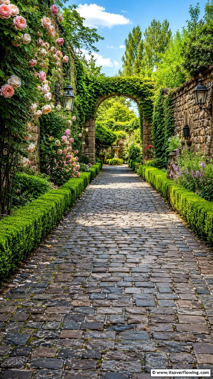 Historic Cobblestone Route - 30 Stunning Garden Path Ideas to Guide Your Landscape