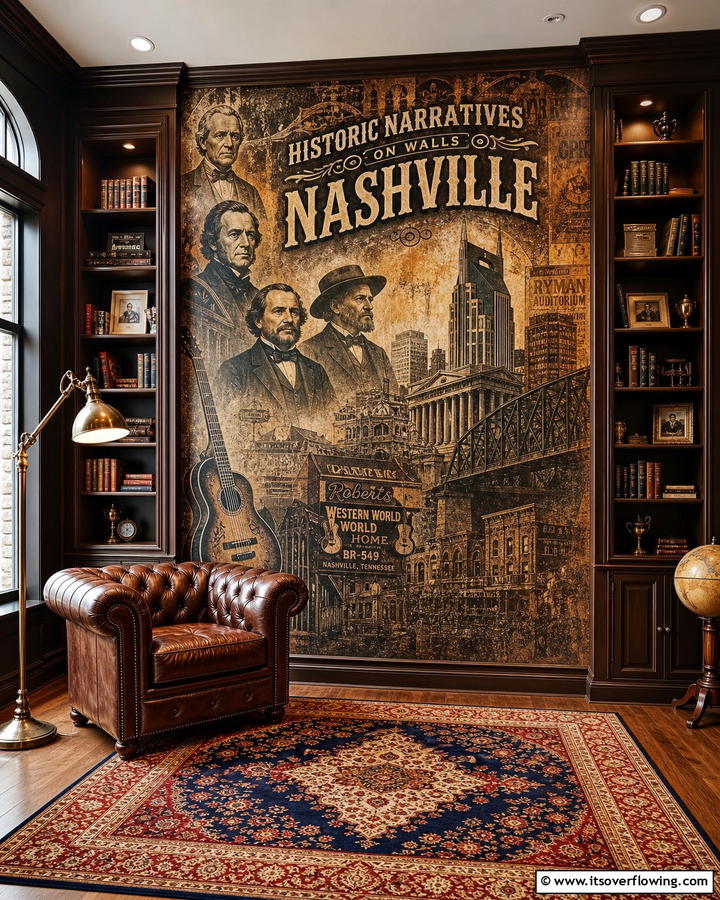 Historic Narratives on Walls - 21 Nashville Mural Ideas to Inspire Your Home Art