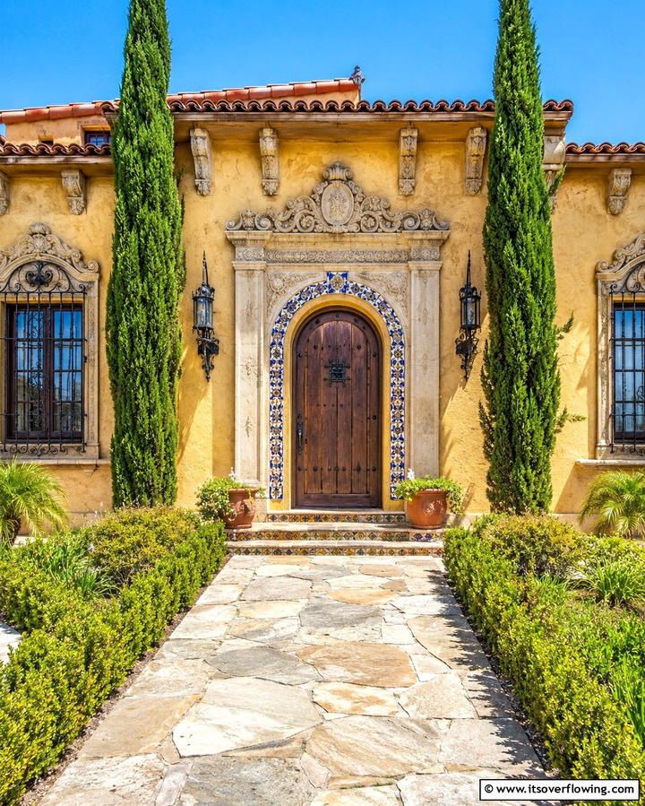 Historic Revival Details - 30 Spanish Bungalow Exterior Ideas for Mediterranean Charm