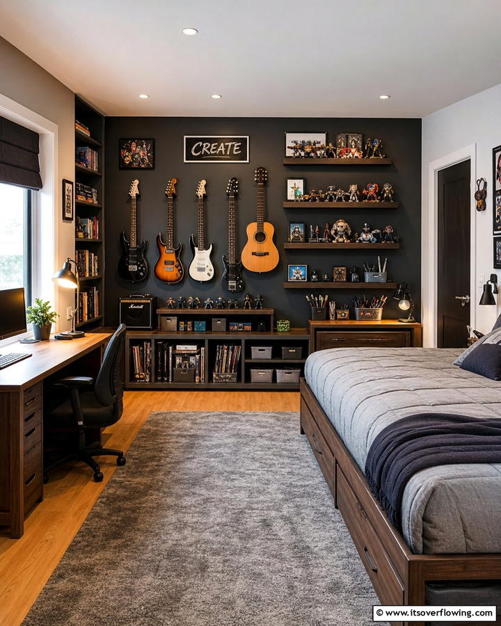 Hobby Display Corners - 25 Boys Dorm Room Ideas for Stylish Spaces
