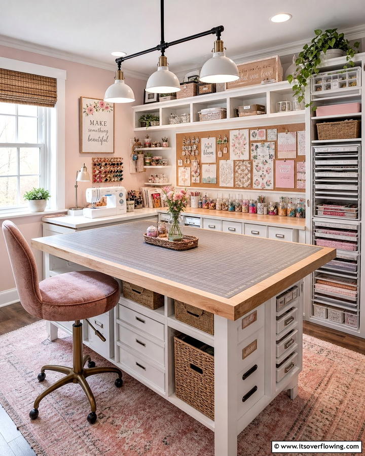 Hobby and Craft Corner - 25 Den Ideas to Create a Comfortable Retreat