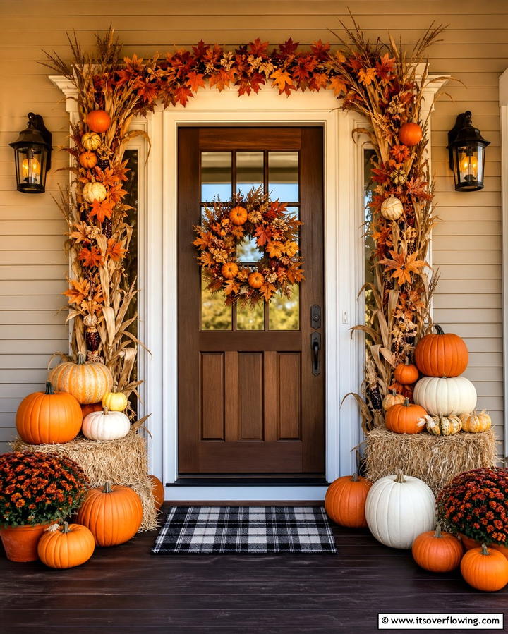 Holiday Themed Decor - 25 Front Door Decor Ideas to Welcome Guests in Style