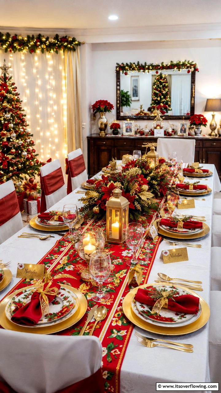 Holiday Themed Festive Table Setting - 21 Creative Table Setting Ideas for Every Occasion