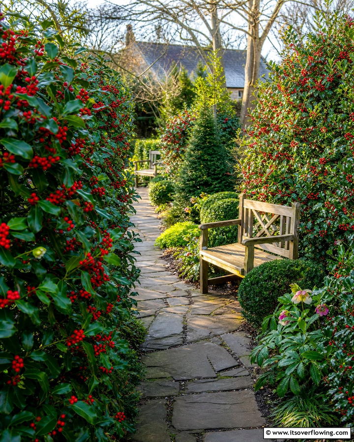 Holly The Evergreen Protector - 25 Shrubs for Privacy- Create a Natural Barrier in Your Yard