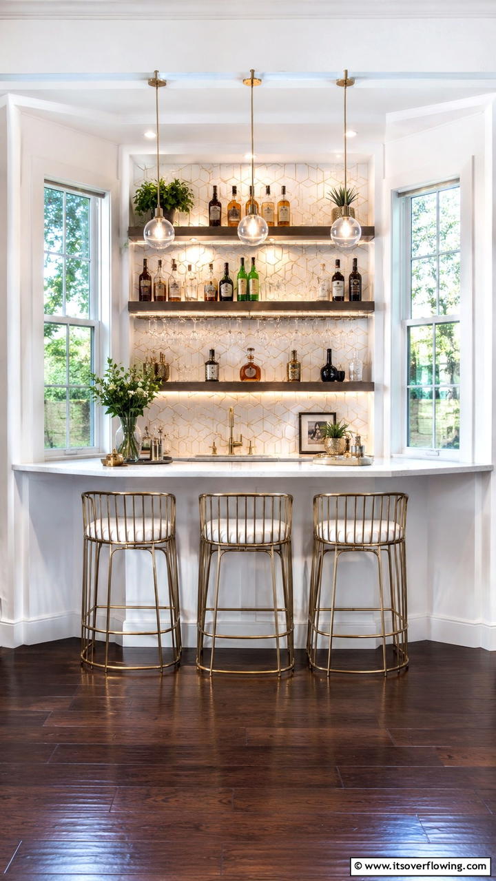 Home Bar Nook - 30 Bay Window Ideas to Brighten and Expand Your Space
