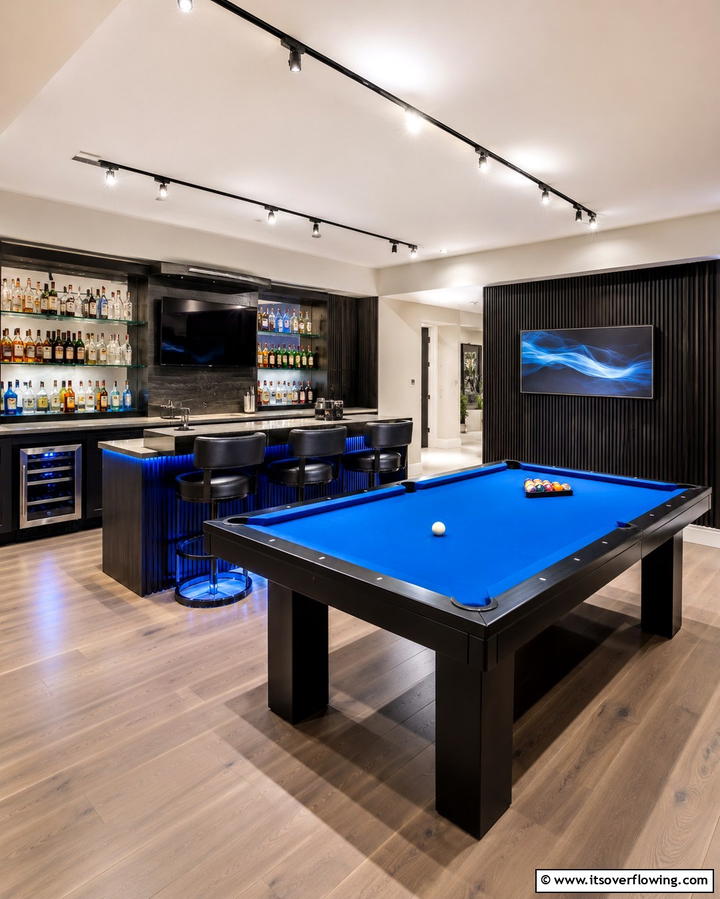 Home Bar and Pool Table Room - 25 Pool Table Room Ideas for the Ultimate Game Room