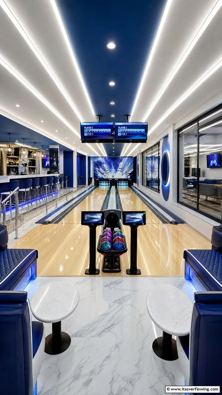 Home Bowling Alley - 25 Luxury Game Room Ideas for the Ultimate Entertainment Space