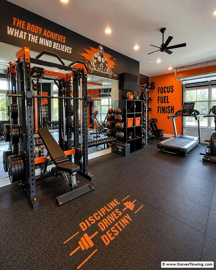 Home Gym Haven - 21 Man Cave Ideas for the Ultimate Relaxation Zone