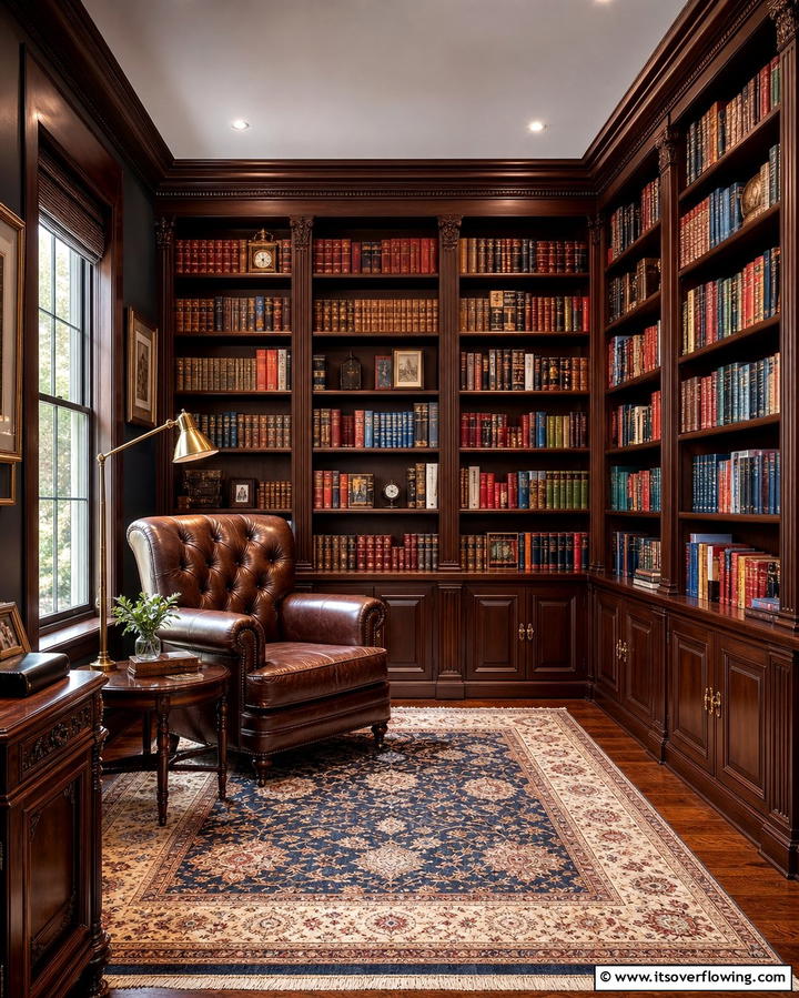 Home Library Haven - 25 Morning Room Ideas to Brighten Your Day