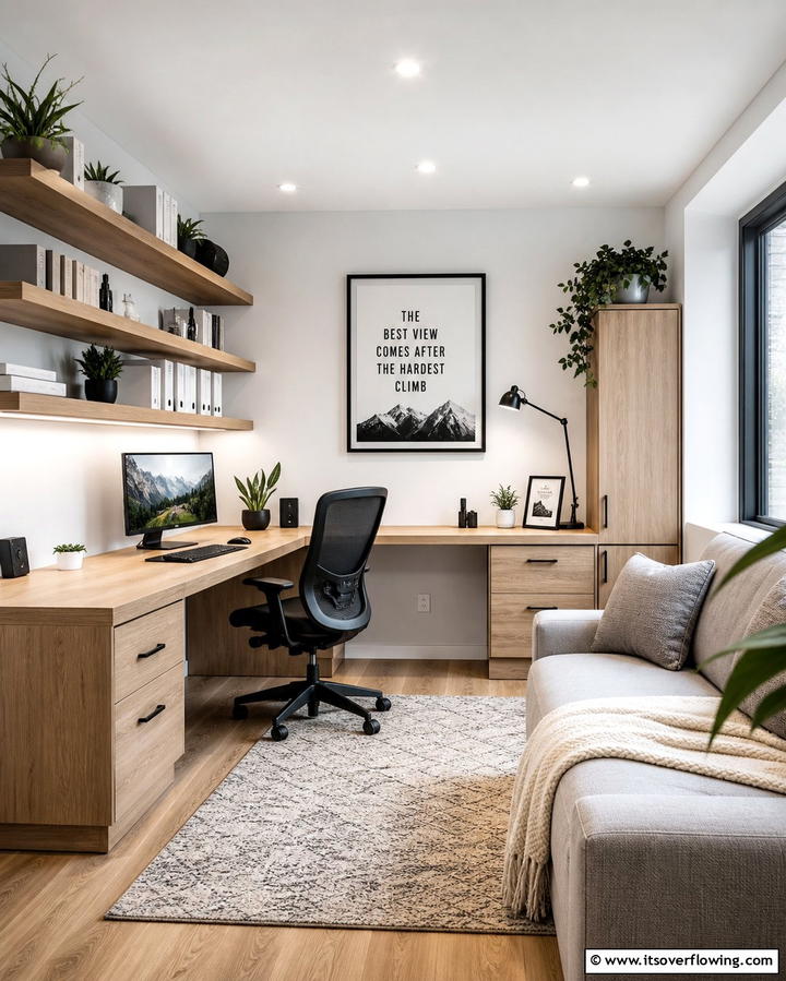 Home Office Hybrid - 25 Den Ideas to Create a Comfortable Retreat