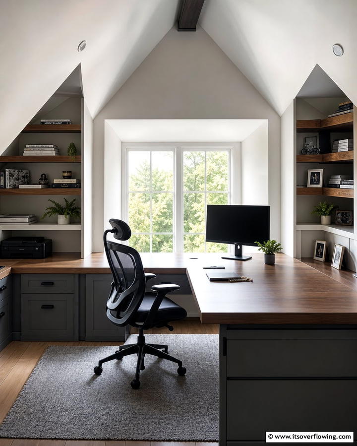 Home Office Retreat - 25 Creative Attic Room Ideas for Cozy Spaces