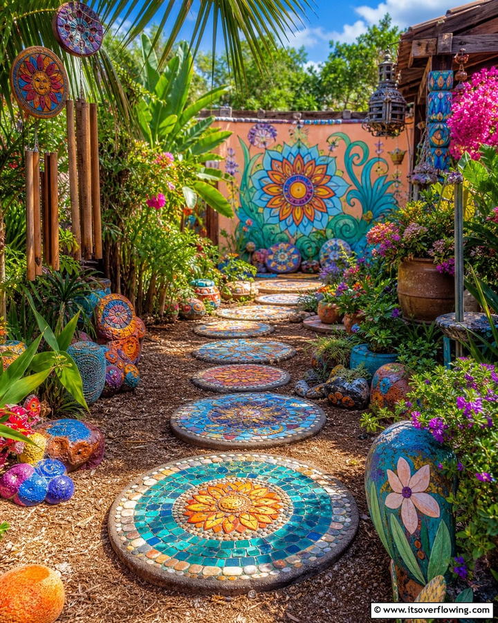Homemade Outdoor Art - 21 Budget-Friendly Backyard Ideas to Transform Your Outdoor Space