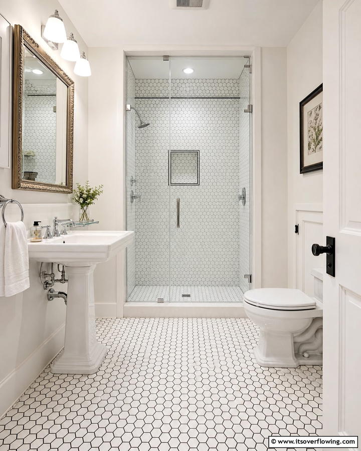 Honeycomb Hexagon Tile Patterns - 20 Hexagon Tiles Ideas for Bathrooms with Style