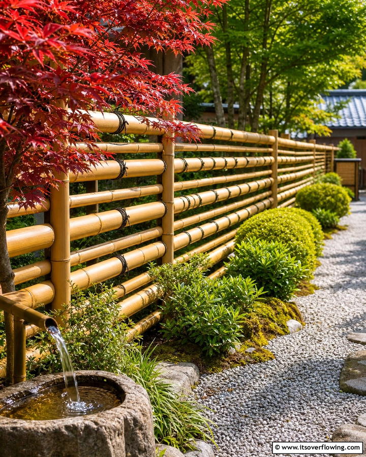 Horizontal Fence with Sliding Gate - 25 Unique Horizontal Fence Ideas for Modern Landscaping