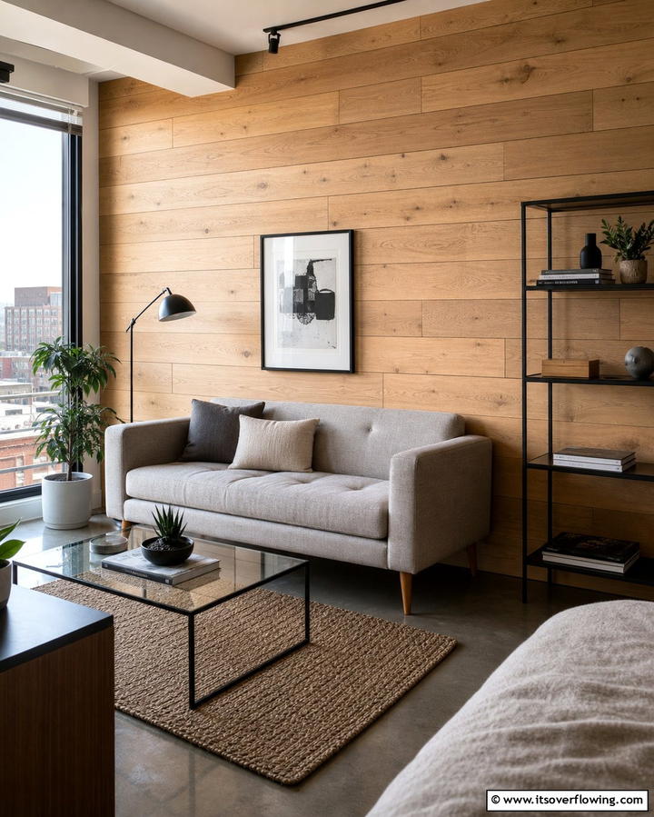 Horizontal Plank Wall - 25 Wood Accent Wall Ideas to Elevate Your Interior