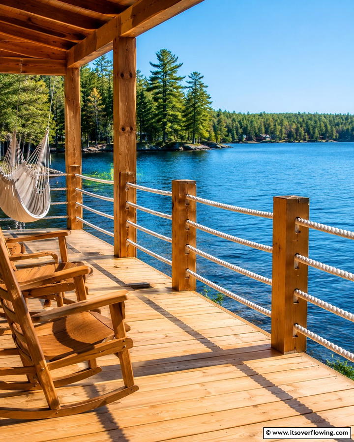Horizontal Rope Railing - 25 Horizontal Deck Railing Ideas for Modern Homes