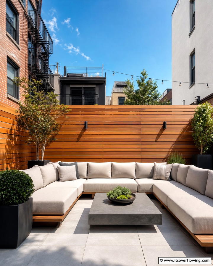Horizontal Slat Wood Fence - 25 Wood Fence Ideas to Enhance Your Outdoor Space