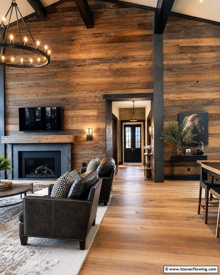 Horizontal Wood Paneling - 25 Wood Trim Accent Wall Ideas for a Warm Touch