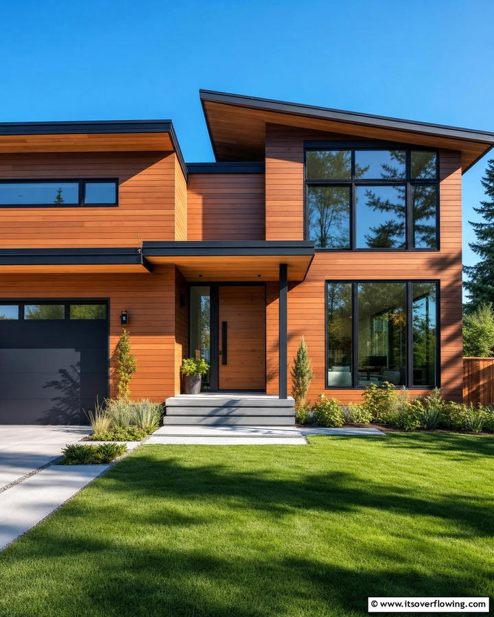Horizontal Wood Plank Siding - 25 Modern Siding Ideas for a Contemporary Home