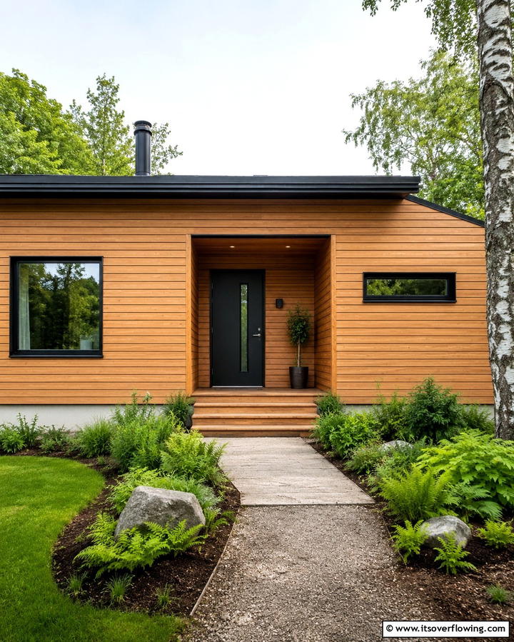 Horizontal Wood Siding for a Clean Look - 25 Modern Cottage House Exterior Ideas for a Charming Look