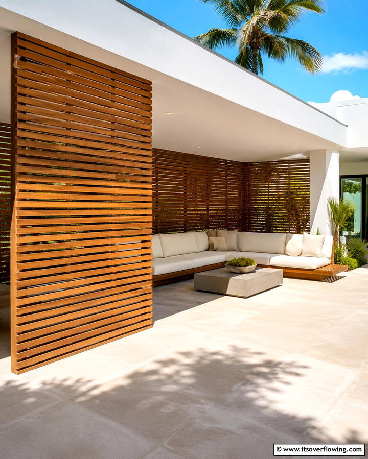 Horizontal Wooden Slats - 25 Horizontal Deck Railing Ideas for Modern Homes