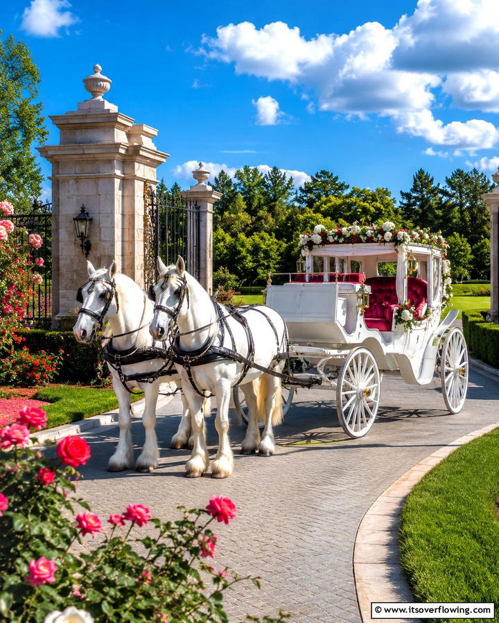 Horse Drawn Carriage ArrivalExact - 25 Wedding Entrance Ideas for a Grand Arrival