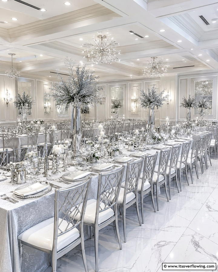 Host a Silver Themed Party - 30 Silver Anniversary Ideas for a 25th Wedding Celebration