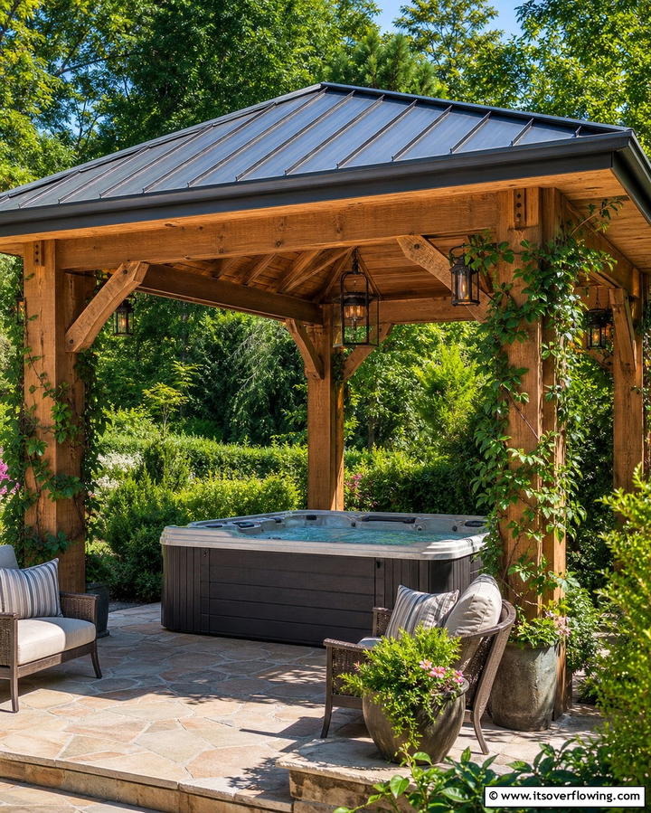 Hot Tub Gazebo - 25 Relaxing Hot Tub Decor Ideas for Your Backyard
