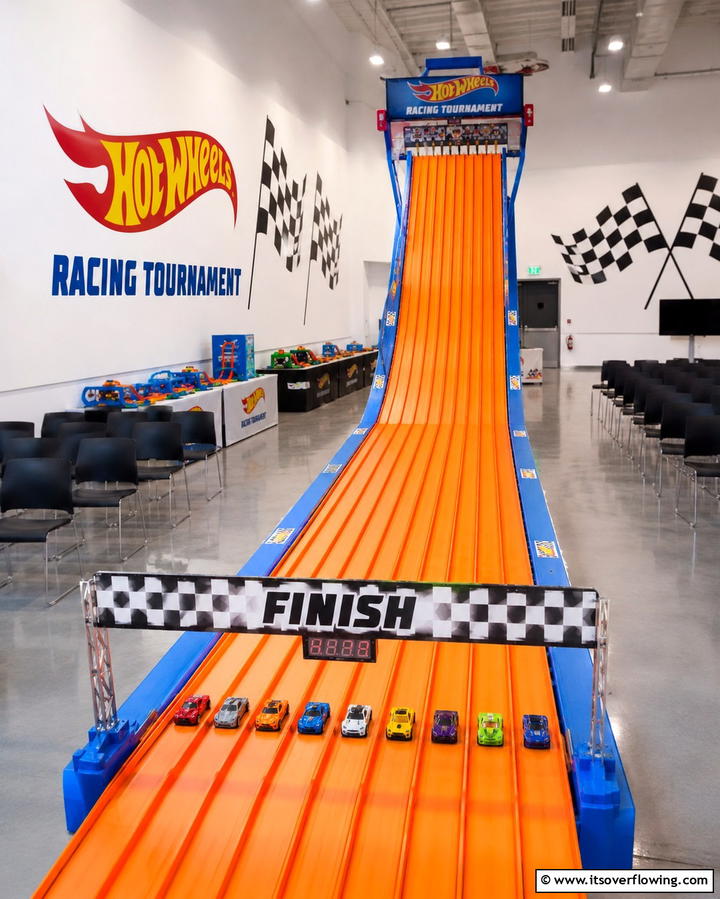 Hot Wheels Car Racing Tournament - 30 Hot Wheels Birthday Party Ideas- Race-Themed Decor & Activities