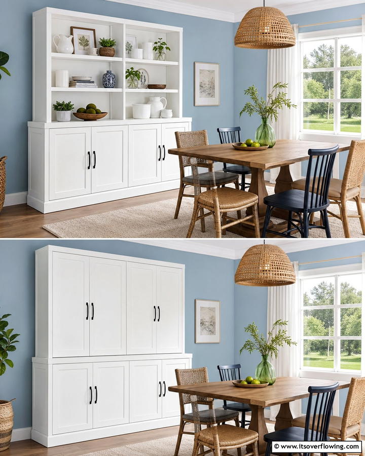 Hutch with Wine Storage - 20 Dining Room Hutch Ideas for Storage and Style