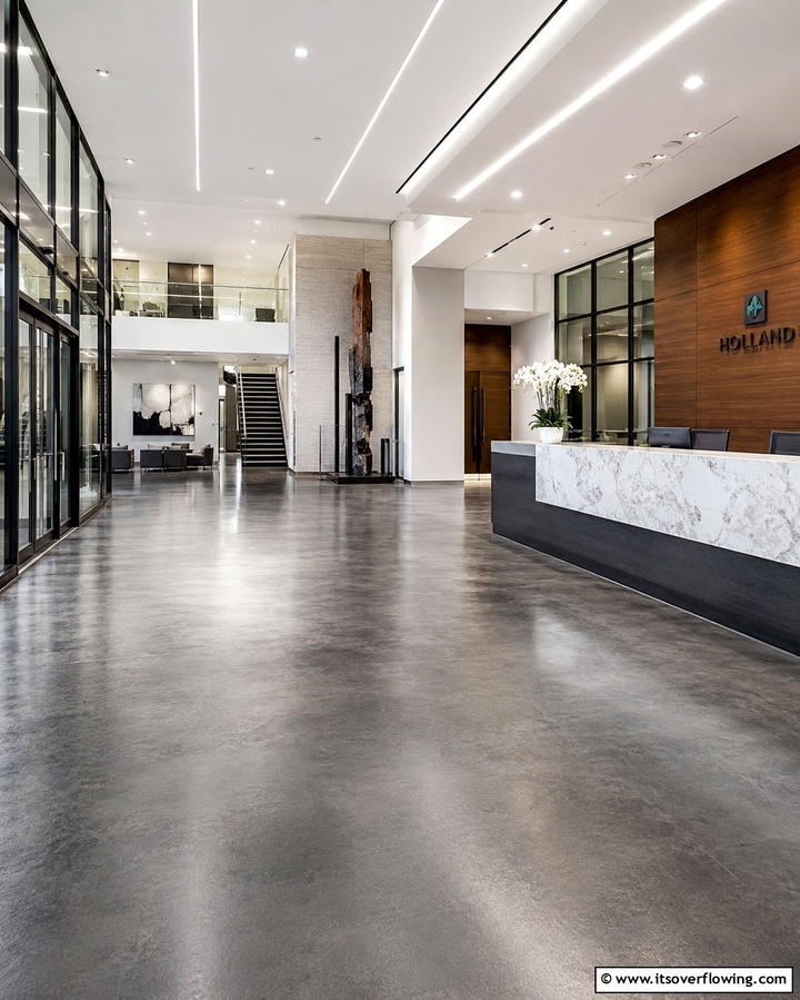 Hybrid Composite Concrete - 30 Modern Concrete Floor Ideas for Low-Maintenance Interiors