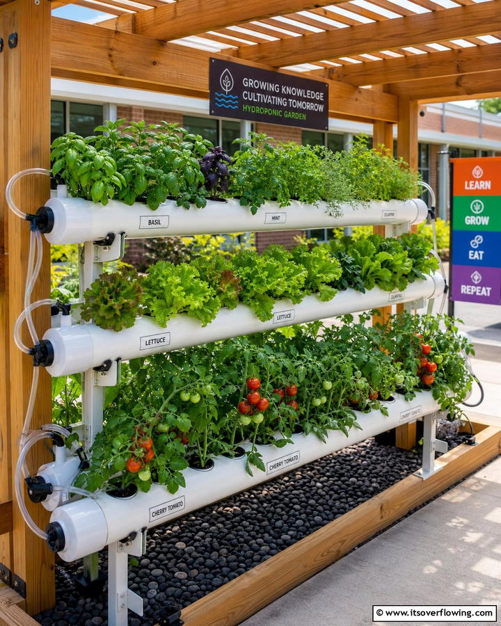 Hydroponic Garden - 20 Inspiring School Garden Ideas to Engage and Educate