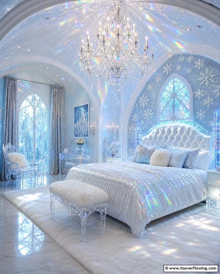 Ice Castle Dreamscape - 25 Fantasy Bedroom Ideas for a Magical Escape