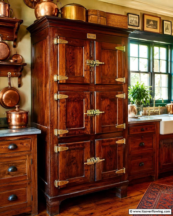 Icebox Refrigerators - 30 Vintage 1930s-1940s Kitchen Design Ideas & Inspiration