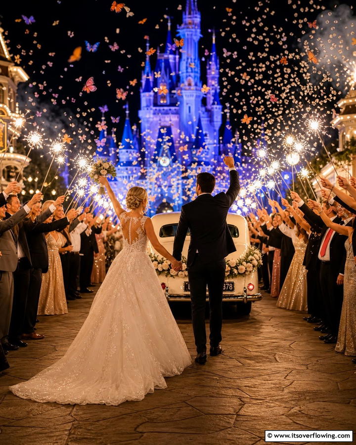 Iconic Disney Send Off - 30 Magical Disney Wedding Ideas for Your Dream Day