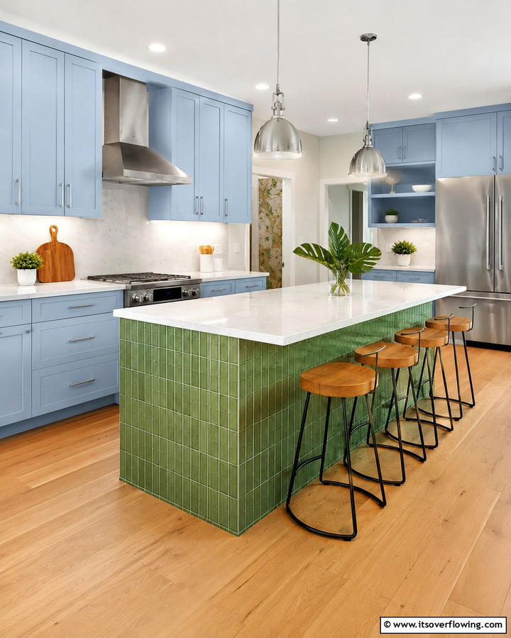 Icy Blue and Emerald Elegance - 30 Refreshing Blue and Green Color Combos for Home Decor